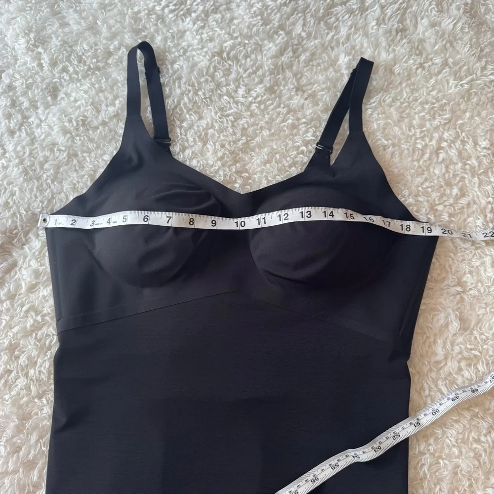 HONEYLOVE LiftWear Tank Shapewear Vamp Black Seamless Smoothing Wire Free Sz 1X - Picture 9 of 14